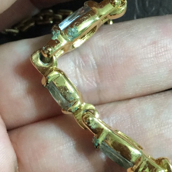 🖤Vtg💕Swarovski Gold necklace - Picture 9 of 14